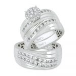 14K 1.13CT Diamond Trio Set