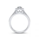 14K 0.96CT Diamond Bridal Ring - Image 3
