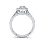 14K 1.00CT Diamond Bridal Ring - Image 3
