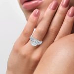 14K 1.00CT Diamond Bridal Ring - Image 4