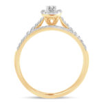 14K 0.50CT Fancy Cut Bridal - Image 3