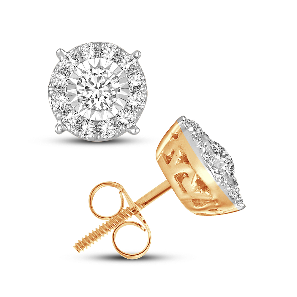 56483_1.jpg 14K 0.75CT DIAMOND EARRING - Image 1