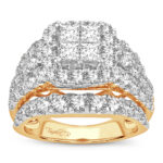 14K 4.00CT Diamond bridal ring