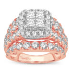 14K 4.00CT Diamond bridal ring