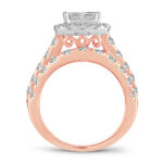 14K 4.00CT Diamond bridal ring - Image 3