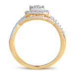 14K 0.55CT Diamond bridal set - Image 3