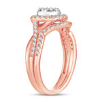 14K 0.55CT Diamond bridal set - Image 2