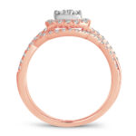 14K 0.55CT Diamond bridal set - Image 3