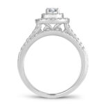 14K 1.00CT Diamond bridal set - Image 3