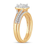 14K 0.50CT Diamond bridal set - Image 2