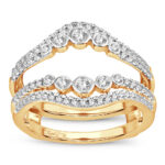 14K 0.50CT Diamond ring guard