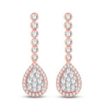 14K 3.01CT Diamond Earrings - Image 2