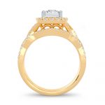 14K 0.62CT Diamond Bridal Ring - Image 3