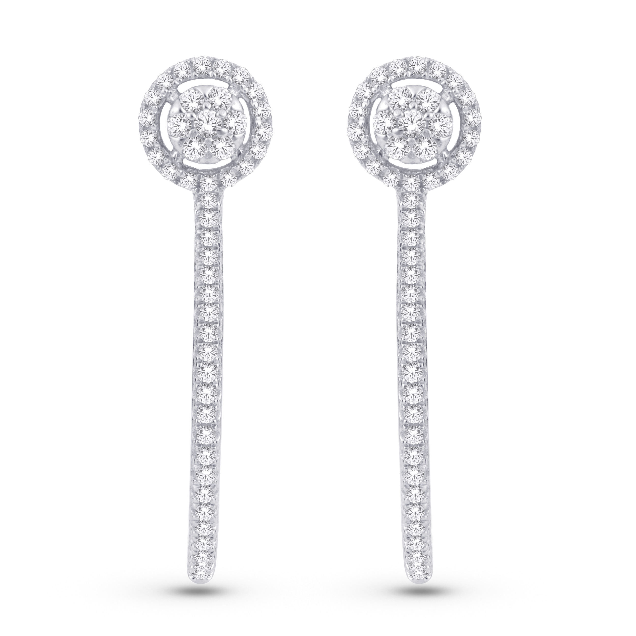 TE1967-1.jpg 14KT-0.60CTW HOOPS - Image 1