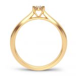 14K 0.10CT Diamond Ring - Image 3