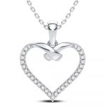 14K 0.15CT Diamond Pendant