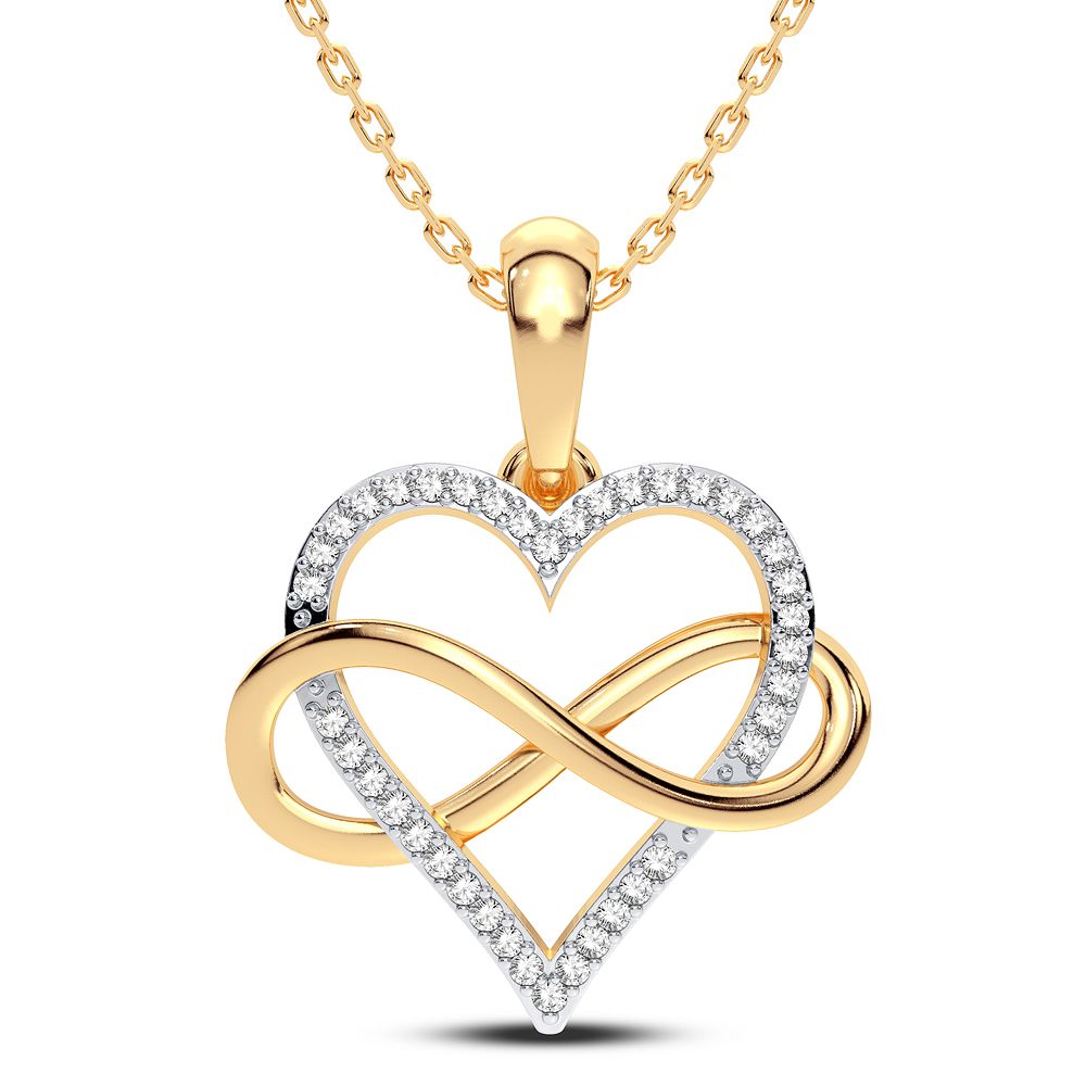 45083_1.jpg 14K 0.10CT Diamond Pendant - Image 1