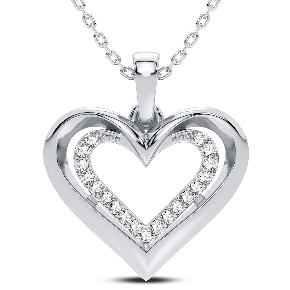 45202_1.jpg 14K 0.10CT Diamond Pendant - Image 1