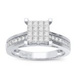 10K 0.42CT Diamond Bridal Ring