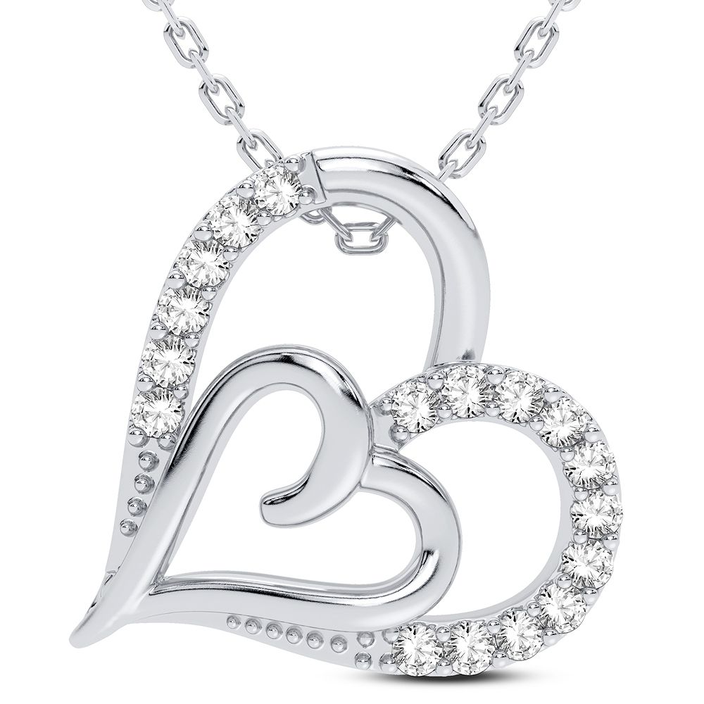 47209_1-1.jpg 14K 0.11CT Diamond Pendant - Image 1
