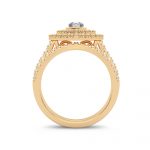 14K 1.00CT Diamond Bridal Ring - Image 3