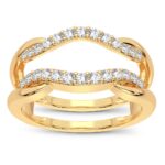 14K 0.33CT Diamond Ring Guard
