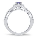 14K 0.40CT Diamond Sapphire Ring - Image 3