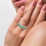14K 0.26CT Diamond Emerald Ring - Image 4