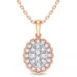 14K 0.33CT Diamond Pendant