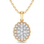 14K 0.33CT Diamond Pendant