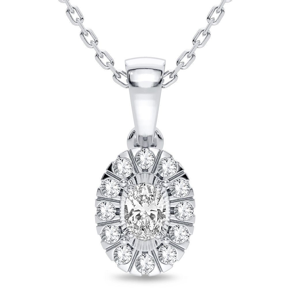 54538_1-1.jpg 14K 0.25CT Diamond Pendant - Image 1