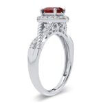 14K 0.25CT Diamond Ring Ruby - Image 2
