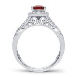 14K 0.25CT Diamond Ring Ruby - Image 3