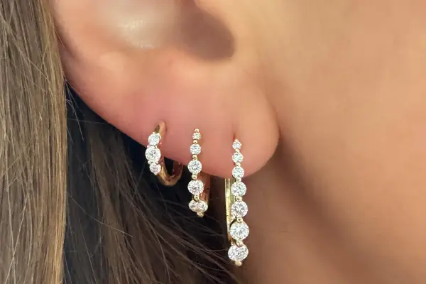 Diamond Hoops and Fashion Earrings