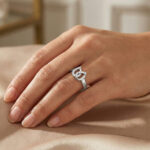Ladies Lucky Horseshoe Fashion Ring 0.10Ct Round Diamond Sterling Silver White ’ Double Horseshoe Fashion Jewelry - Image 6