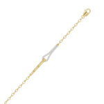 Stylish 10K Yellow Gold Diamond Bangle For Women With Sparkling 0.33 Ct Round Diamonds. A Modern And Elegant Fine Jewelry - Image 2