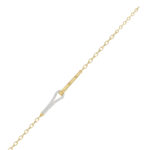 Stylish 10K Yellow Gold Diamond Bangle For Women With Sparkling 0.33 Ct Round Diamonds. A Modern And Elegant Fine Jewelry - Image 3