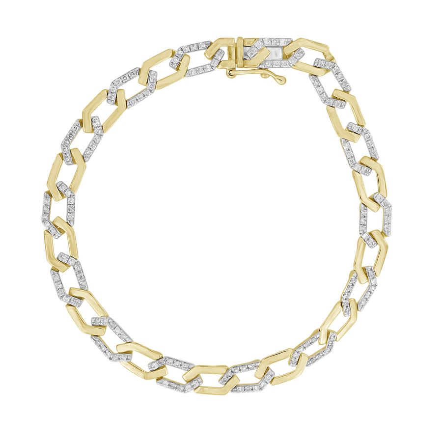 19483509_267305Y-42336.jpg LADIES BRACELET 1.00CT ROUND DIAMOND 10K YELLOW GOLD - Image 1