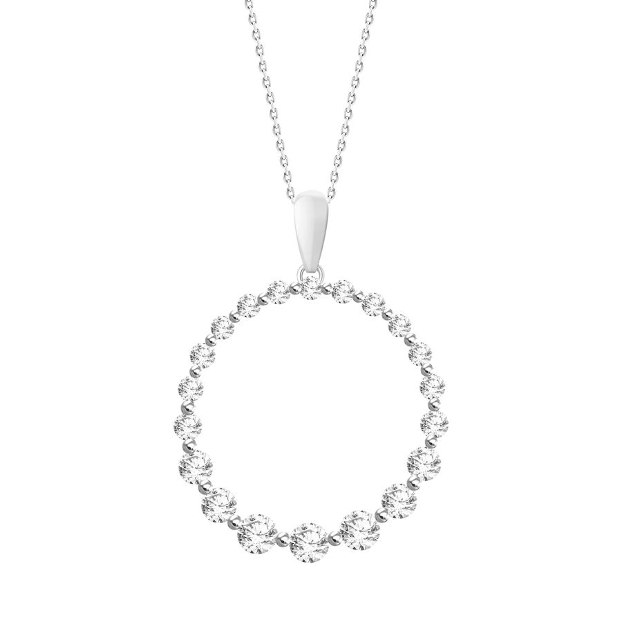 20596929_223667W.jpg LADIES PENDANT 0.75CT ROUND DIAMOND 14K WHITE GOLD - Image 1