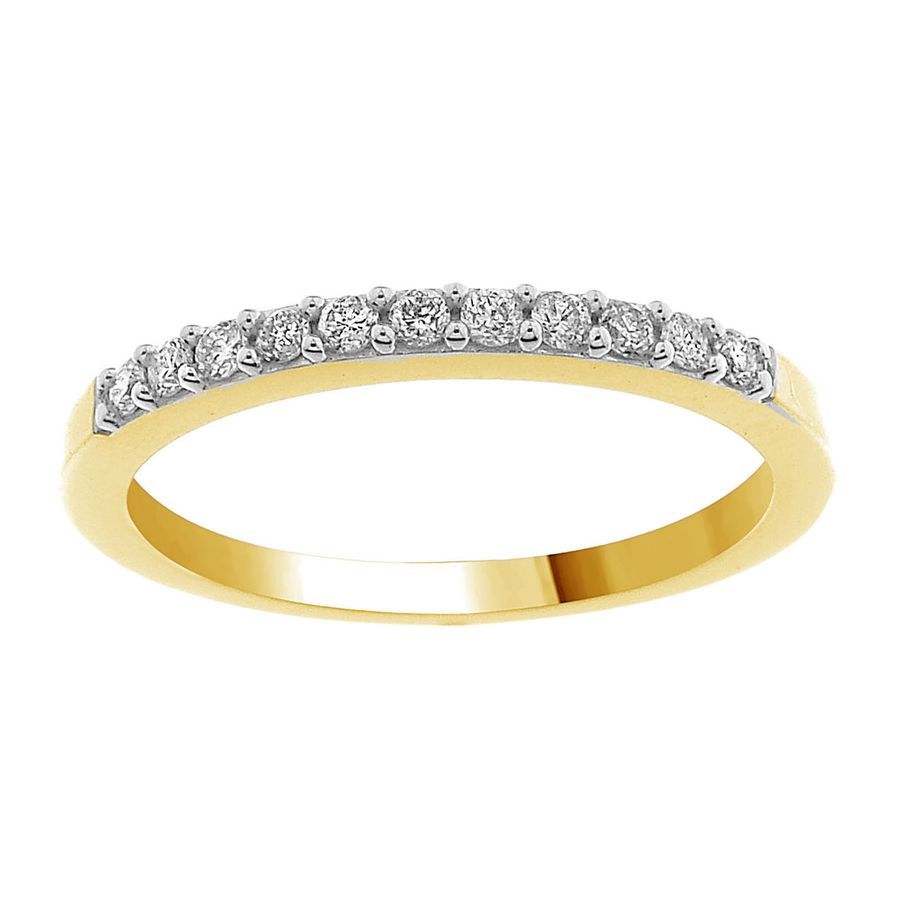 20917451_85862Y-33760.jpg LADIES BAND 0.15CT ROUND DIAMOND 14K YELLOW GOLD - Image 1