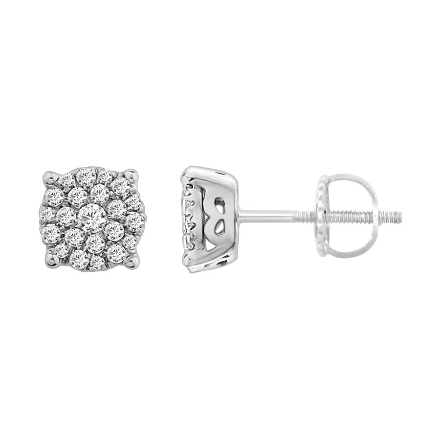 20932973_285721W-29119.jpg LADIES EARRINGS 0.25CT ROUND DIAMOND 10K WHITE GOLD - Image 1