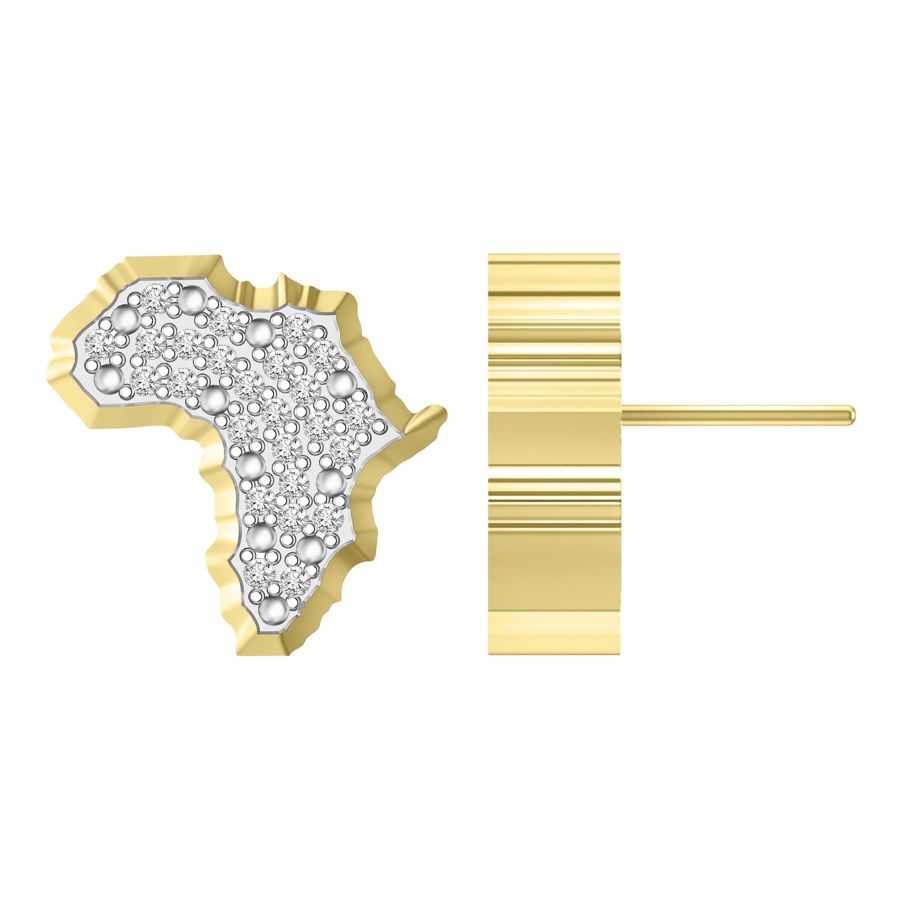 20932983_247626Y-29168.jpg LADIES STUD EARRINGS 0.25CT ROUND DIAMOND 10K YELLOW GOLD - Image 1