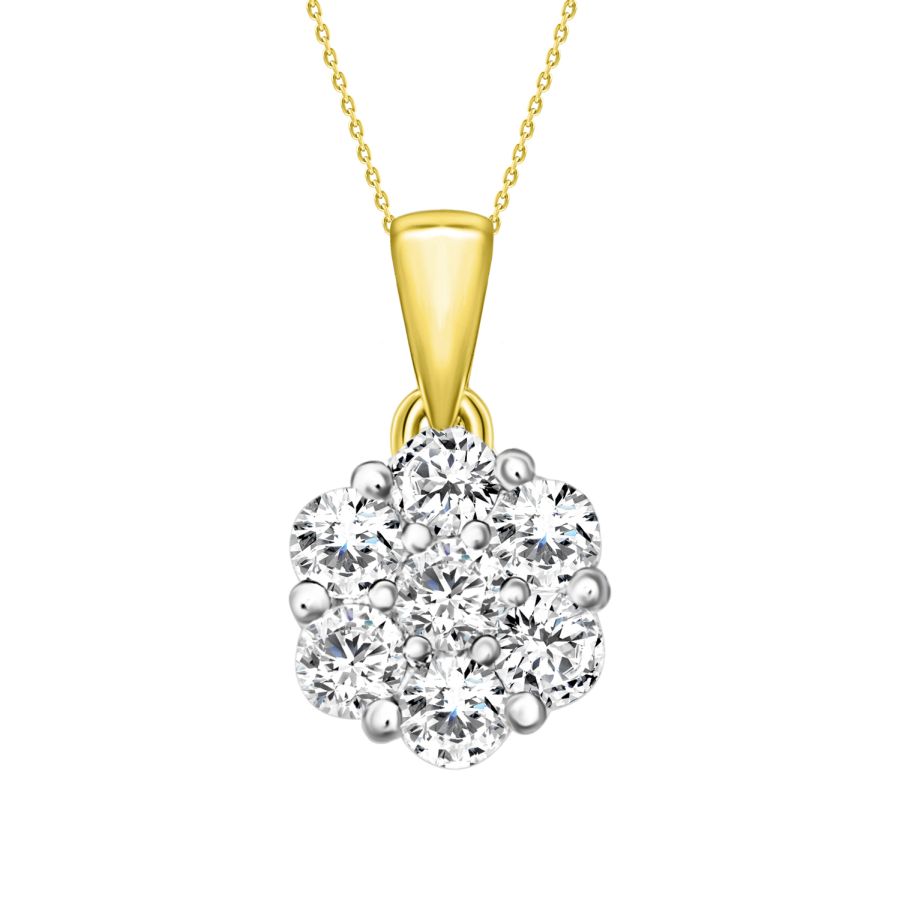 20933318_67582Y-31594.jpg LADIES PENDANT 0.75CT ROUND DIAMOND 14K YELLOW GOLD - Image 1