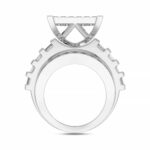LADIES RING 4.00CT ROUND/PRINCESS/BAGUETTE DIAMOND 10K WHITE GOLD - Image 2