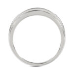 MEN'S BAND 0.25CT ROUND DIAMOND 10K WHITE GOLD - Image 2
