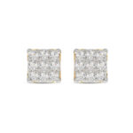 LADIES EARRING 0.25CT ROUND DIAMOND 10K YELLOW GOLD