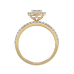 LADIES TRIOS SET 1.50CT ROUND DIAMOND 10K YELLOW GOLD - Image 2
