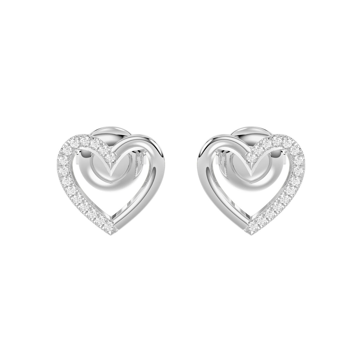 20936095_317559W-A-4939368.jpg LADIES EARRINGS 0.10CT ROUND DIAMOND 14K WHITE GOLD - Image 1