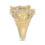 MEN'S RING 0.50CT ROUND DIAMOND 10K YELLOW GOLD - Image 3