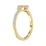 LADIES RING 0.33CT ROUND DIAMOND 10K YELLOW GOLD - Image 3